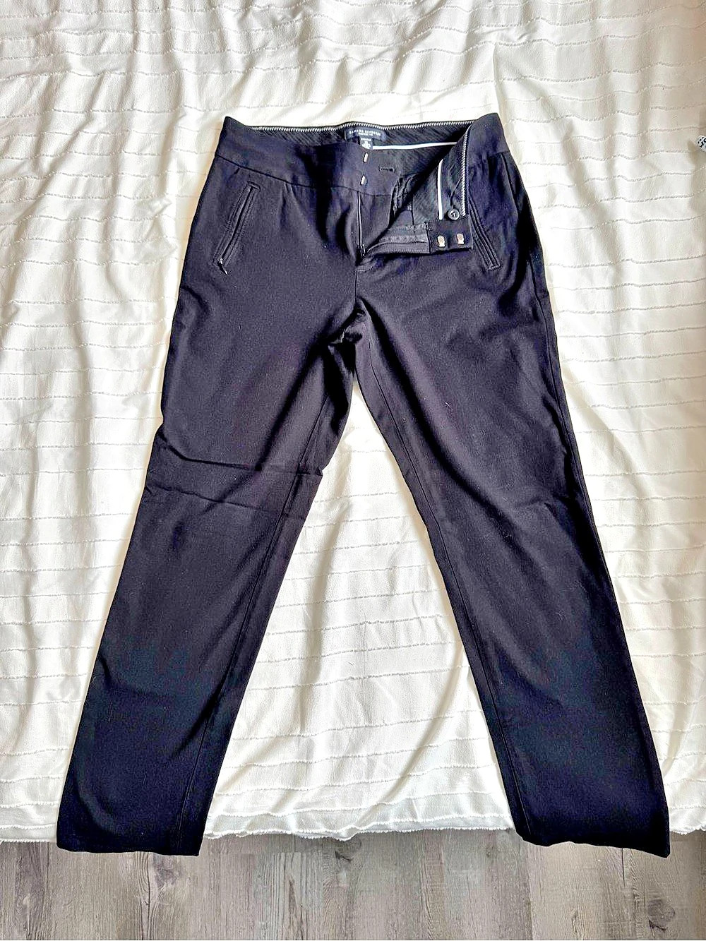 Banana Republic Martin Fit Stretch Pants Black Skinny Size 10